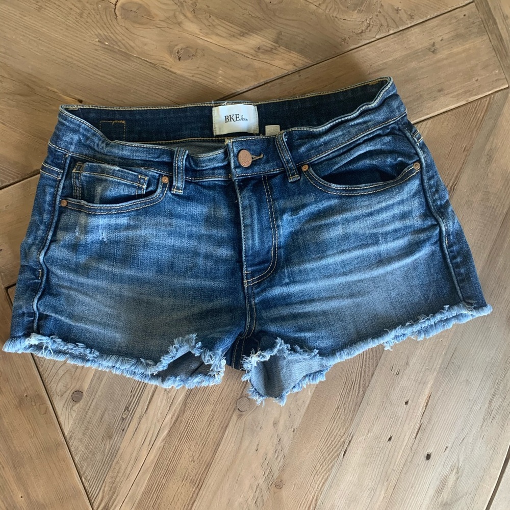 BKE denim shorts.
